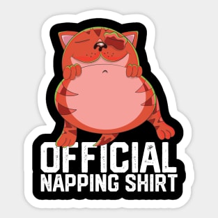 officiall napping shirt Sticker